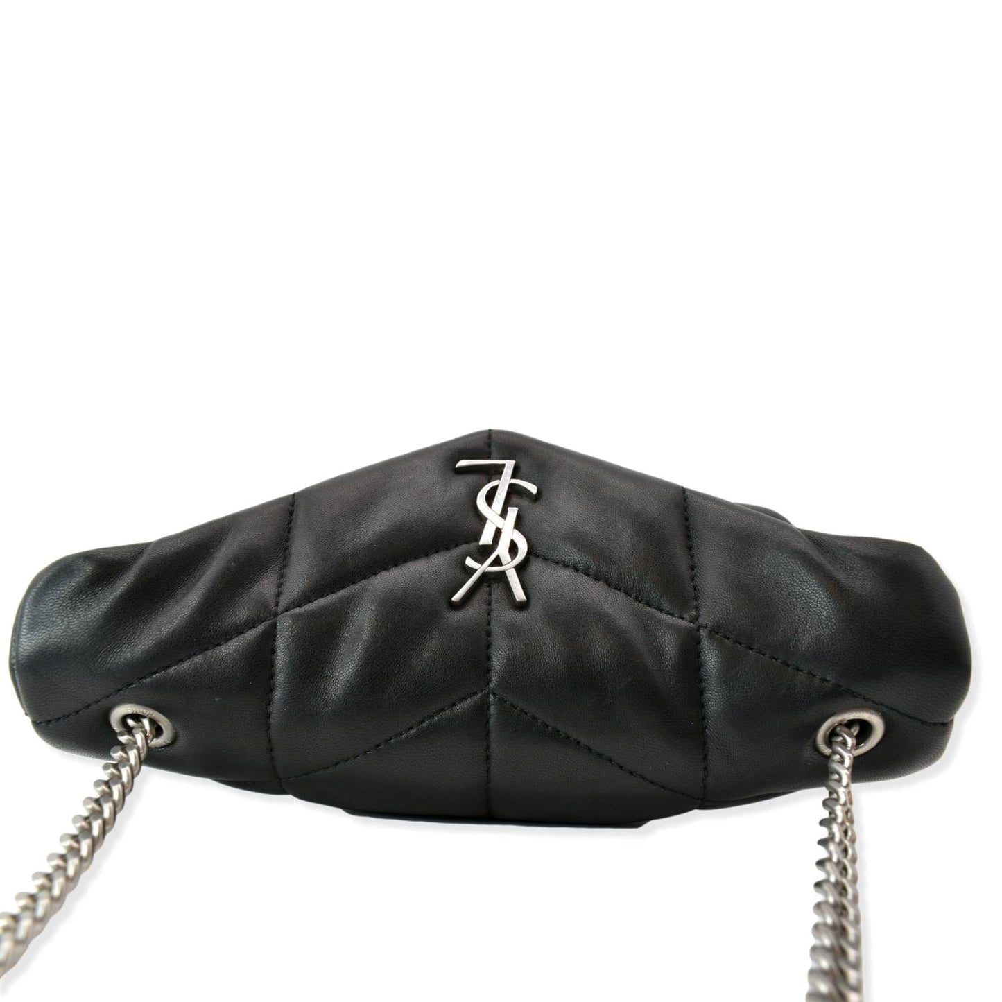 SAINT LAURENT Mini Loulou Puffer Leather Crossbody Bag Black - Hot Deals
