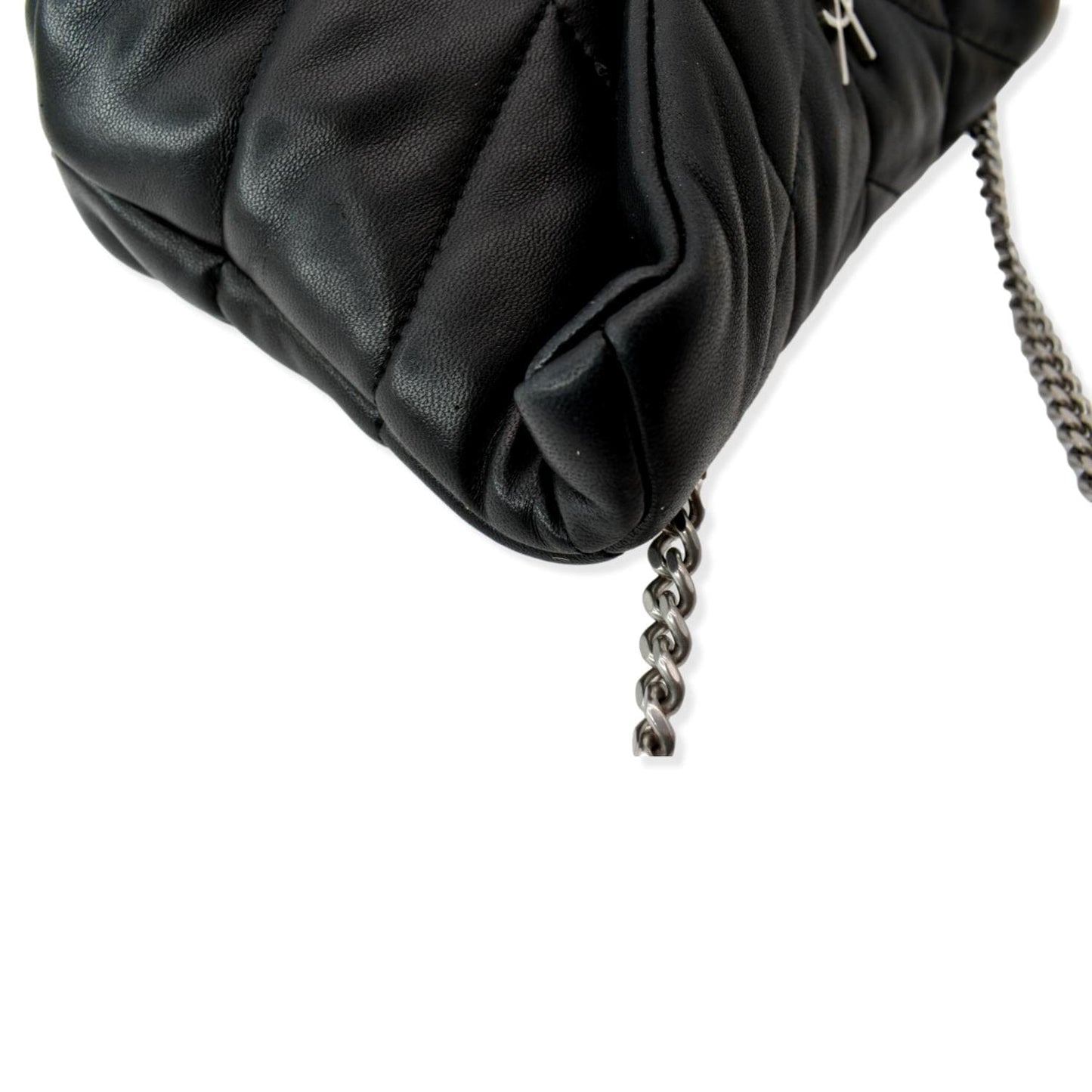 SAINT LAURENT Mini Loulou Puffer Leather Crossbody Bag Black - Hot Deals