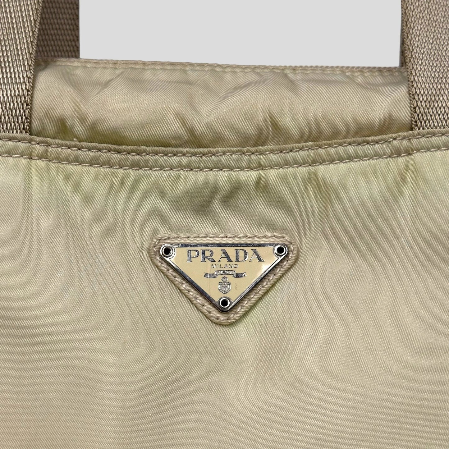 Prada Milano 00s Nylon Tote Shoulder Bag