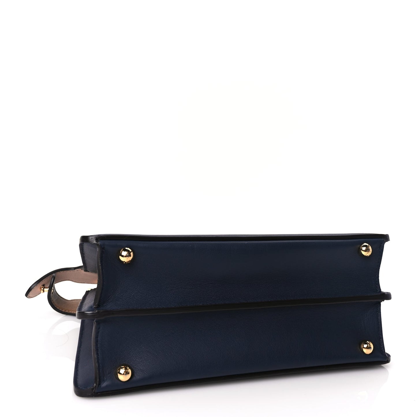 Fendi Vitello Seta Nappa Bi-Color Small Peekaboo I SEE U Satchel Midnight Light Rose Sand