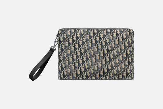 DIOR OBLIQUE A4 ZIPPED POUCH