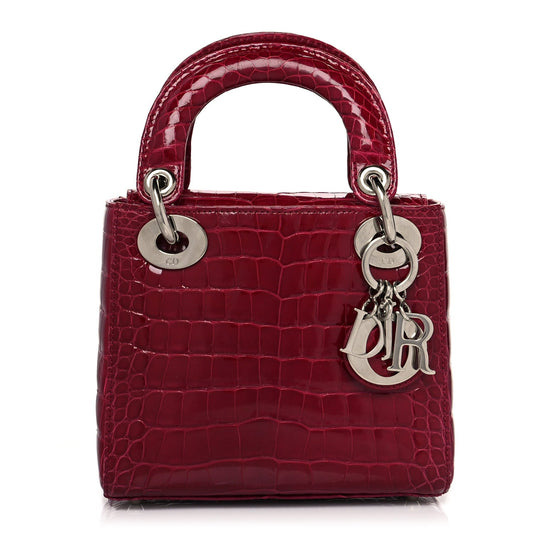 CHRISTIAN DIOR ALLIGATOR MINI LADY DIOR BAG