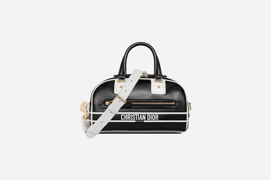 CHRISTIAN DIOR SMALL DIOR VIBE ZIP BOWLING BAG