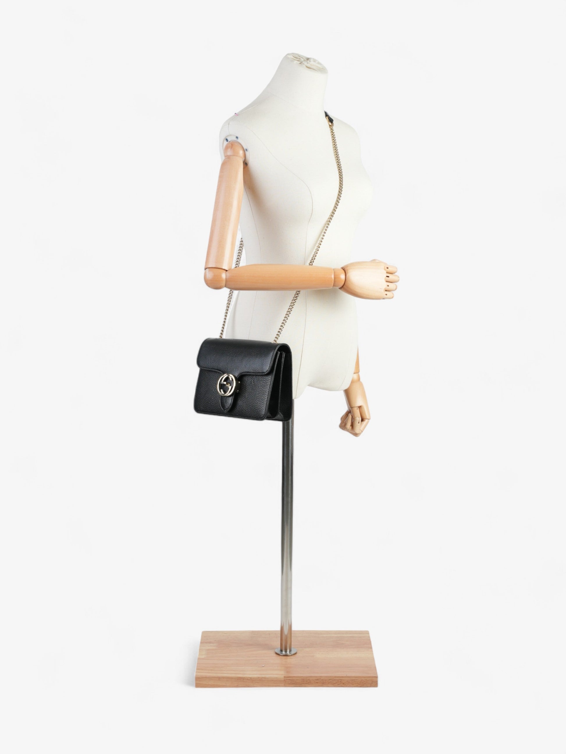 Gucci Interlocking Bag Black Leather