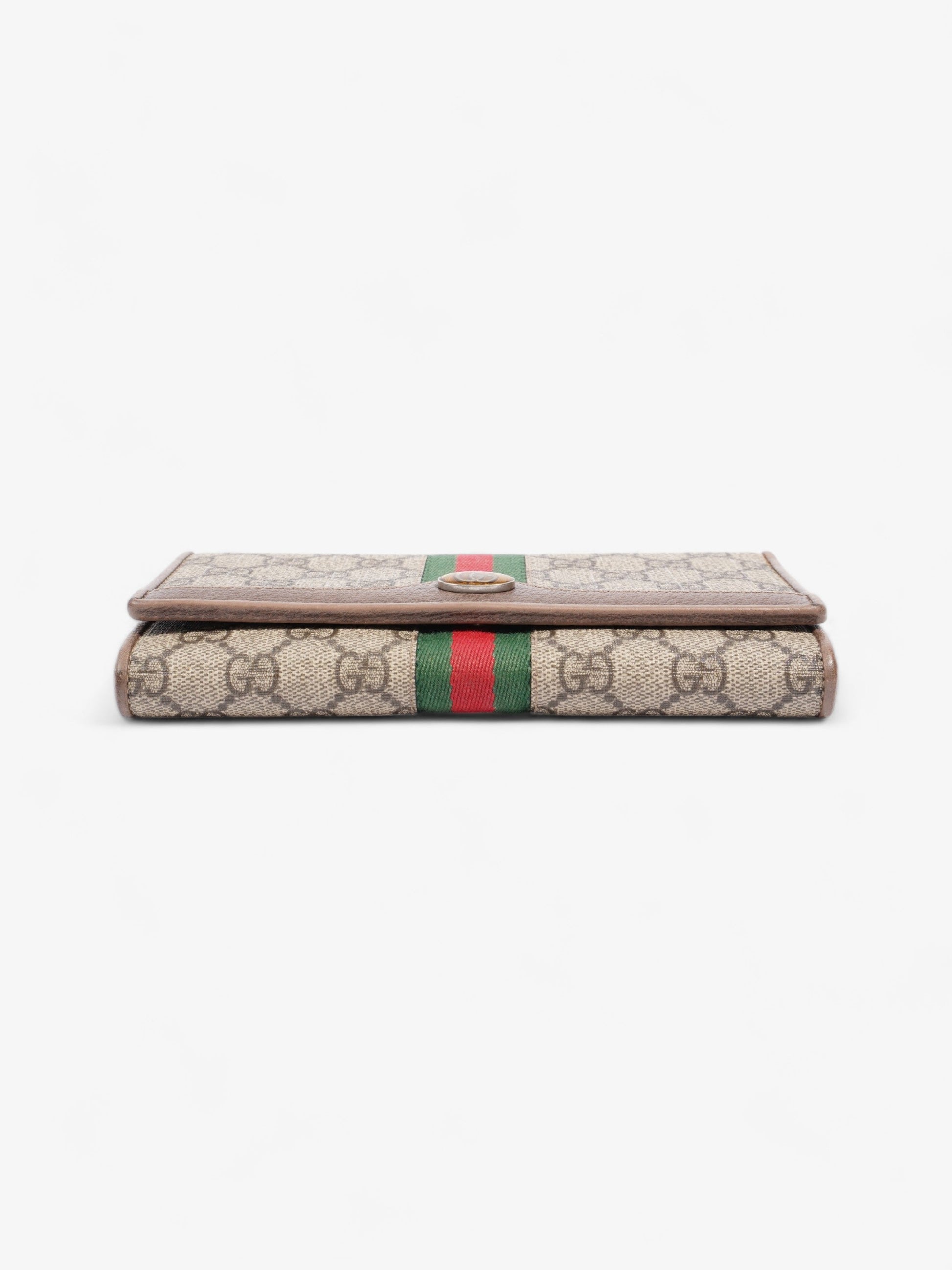 Gucci Ophidia GG Continental Wallet GG Supreme / Red / Green Canvas