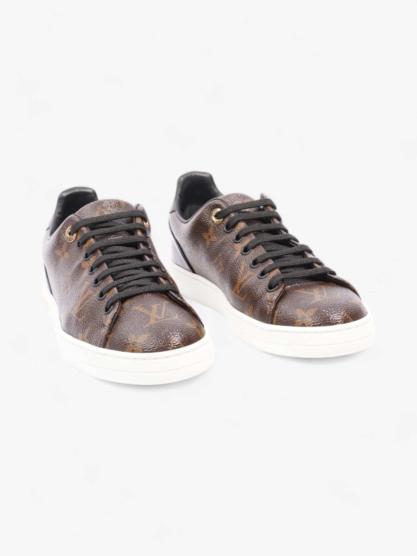 Louis Vuitton Frontrow Sneakers Brown Monogram / Black Leather EU 37 UK 4