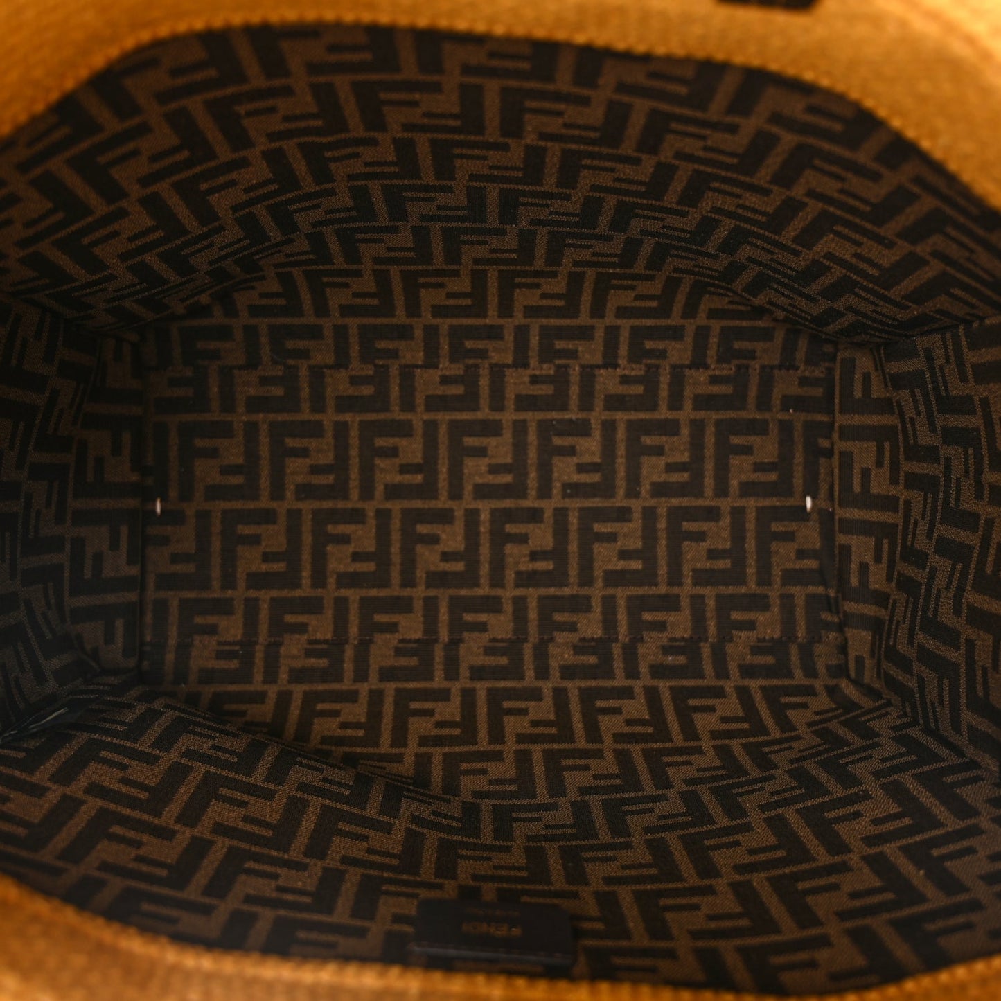 Fendi Crochet Vitello King Logo Plexiglass Medium Fendi Sunshine Shopper Tote Mimosa Panna