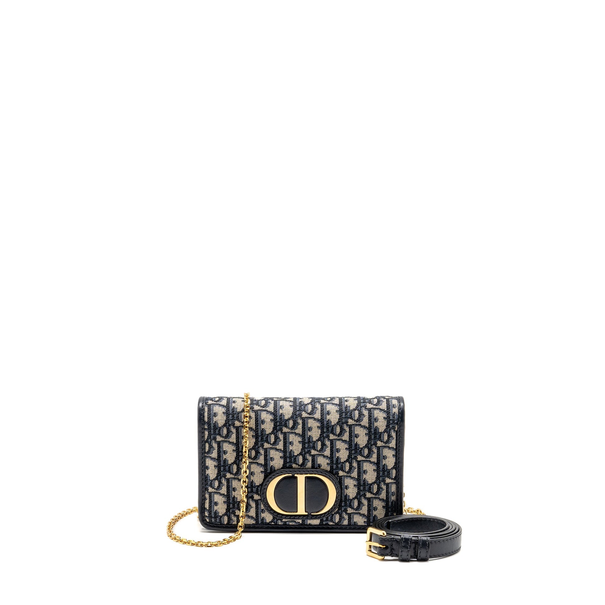 Dior 2-in-1 30 Montaigne Pouch Dior Oblique Jacquard Blue