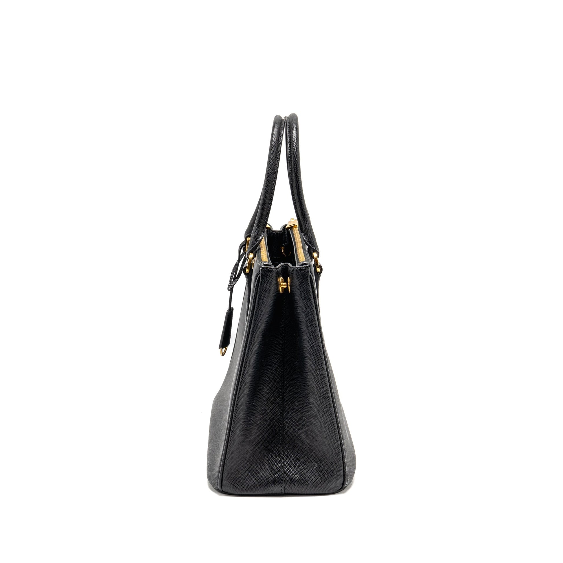 Prada Large Saffiano Tote Bag Galleria Saffiano Leather Black GHW