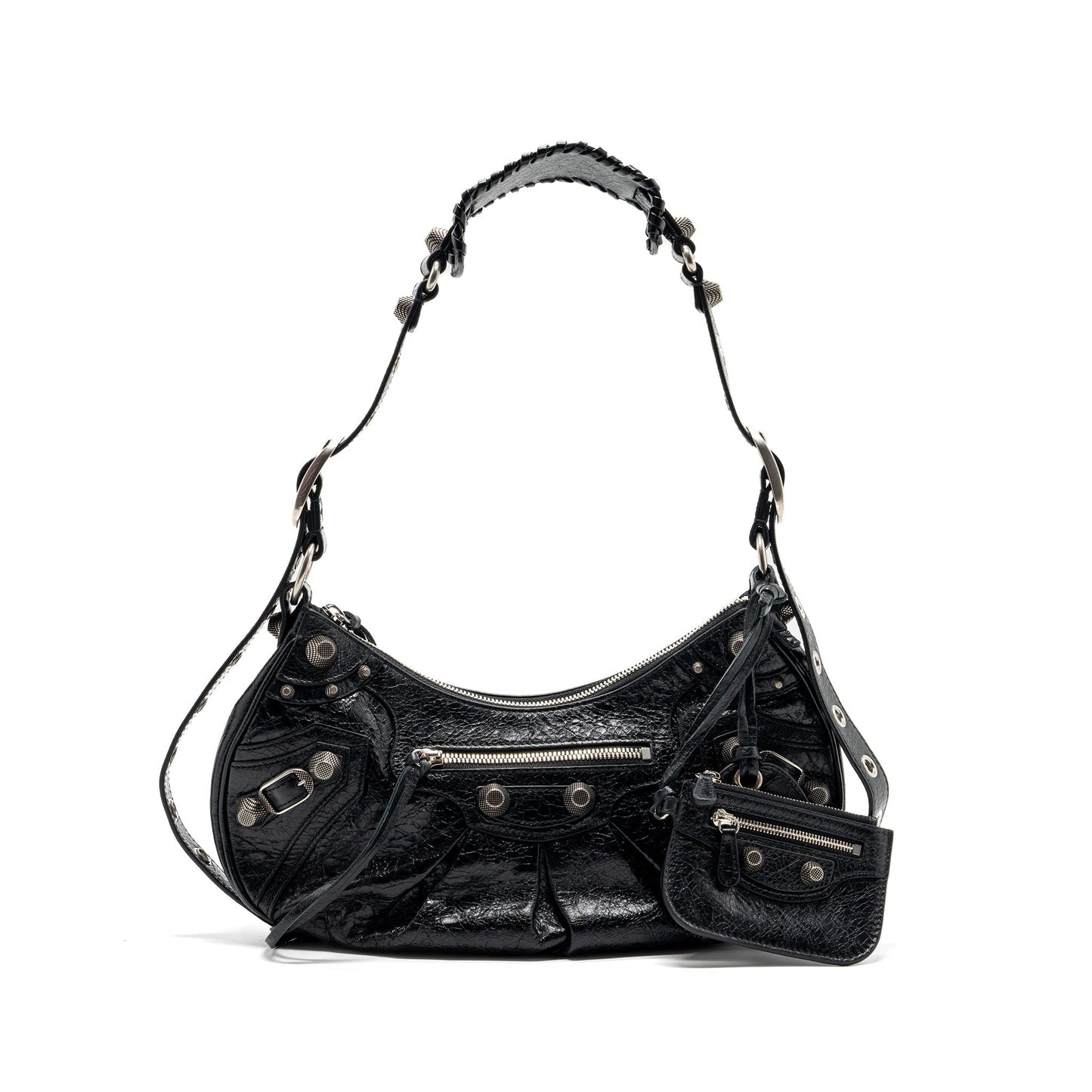 Balenciaga Le Cargole Small Mini Purse Lambskin Black