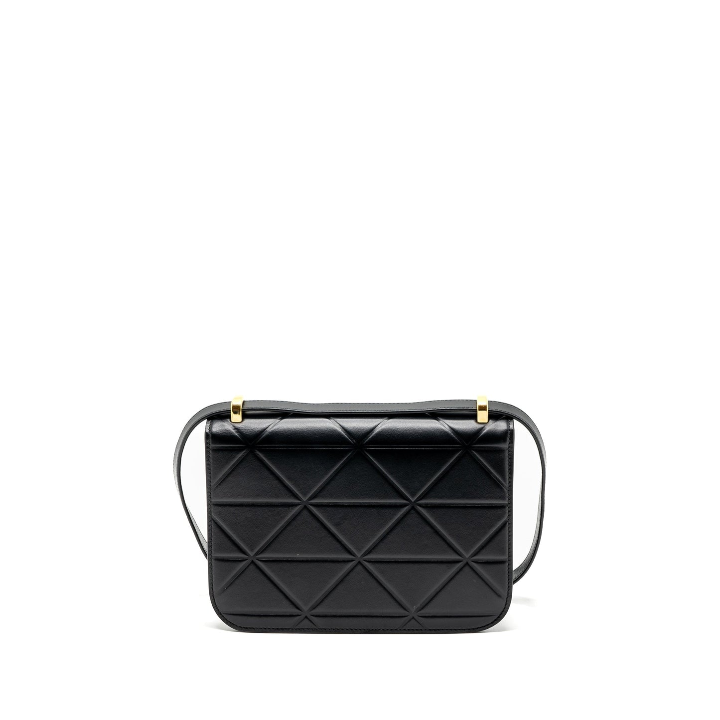 Prada Pattina in Pelle Calfskin Black GHW