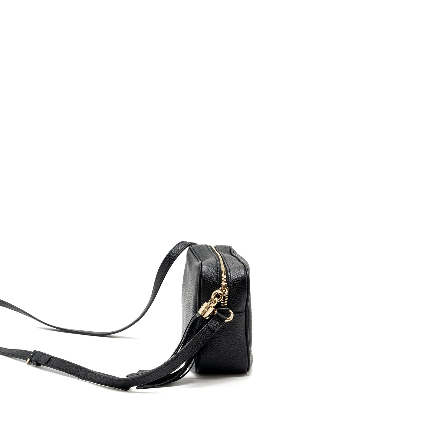 Gucci soho disco camera bag grained calfskin black
