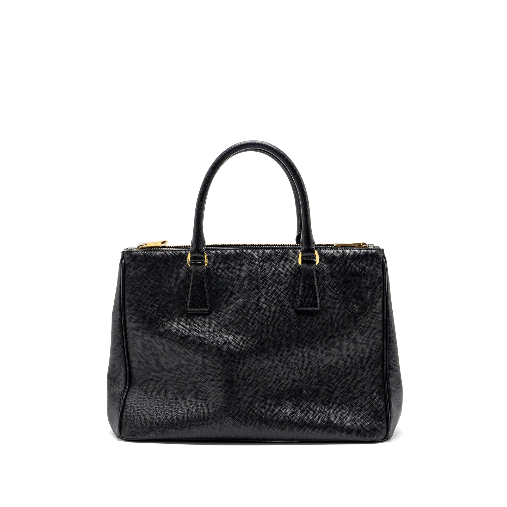 Prada Saffiano Tote Bag Calfskin Black GHW