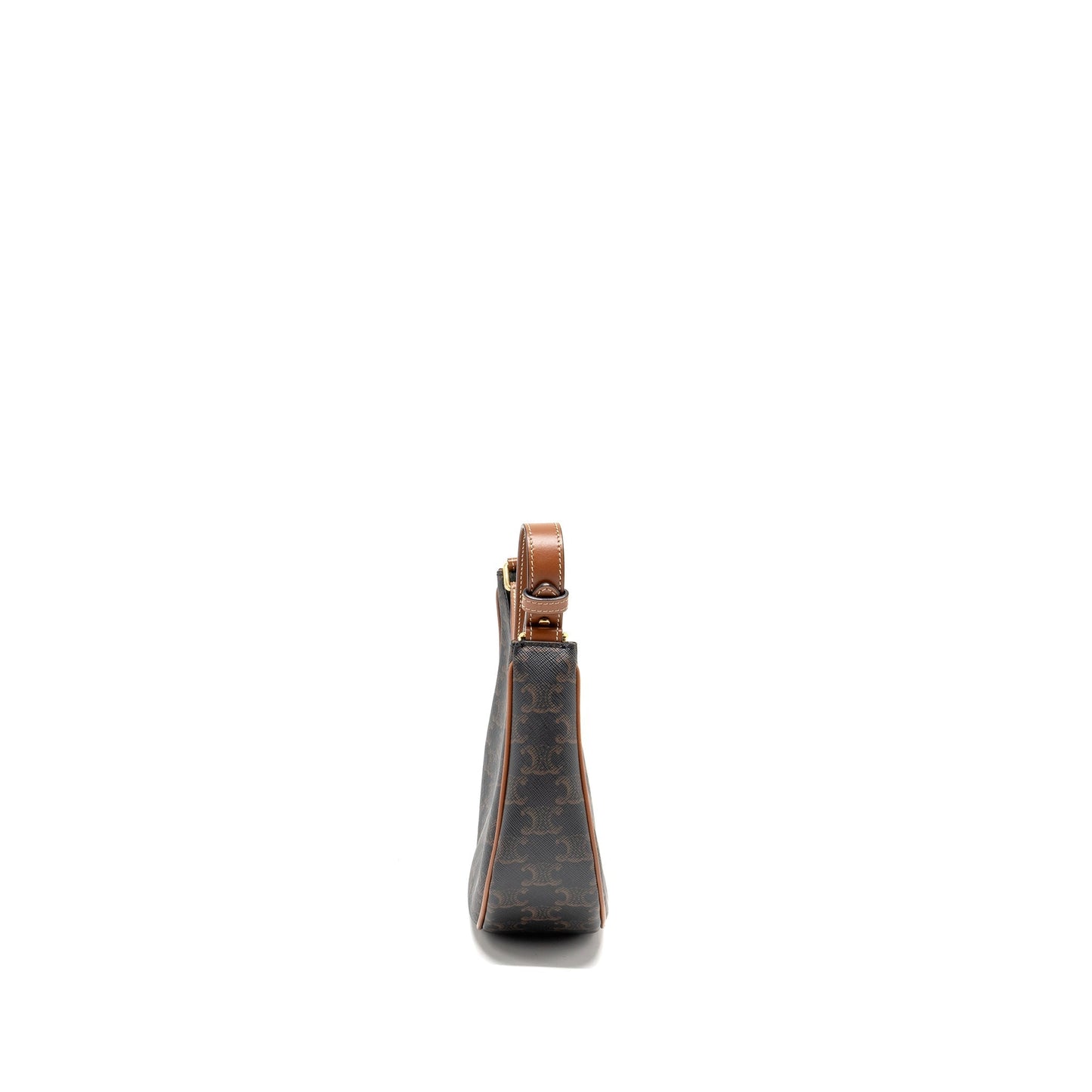 Luxury CELINE Ava Bag Triomphe canvas / Calfskin tan GHW