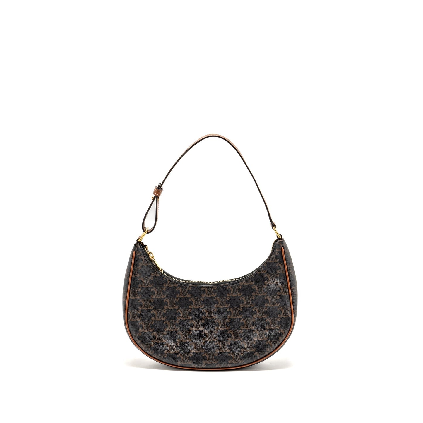 Luxury CELINE Ava Bag Triomphe canvas / Calfskin tan GHW