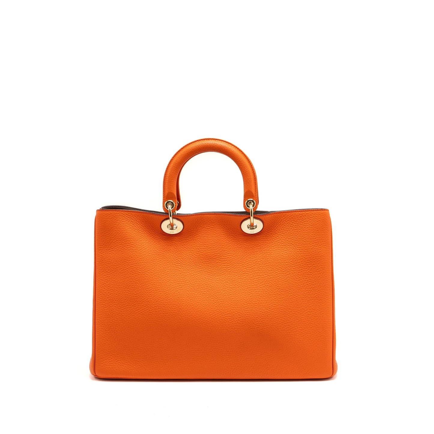 Dior large diorissimo tote Purse calfskin multicolor orange / brown
