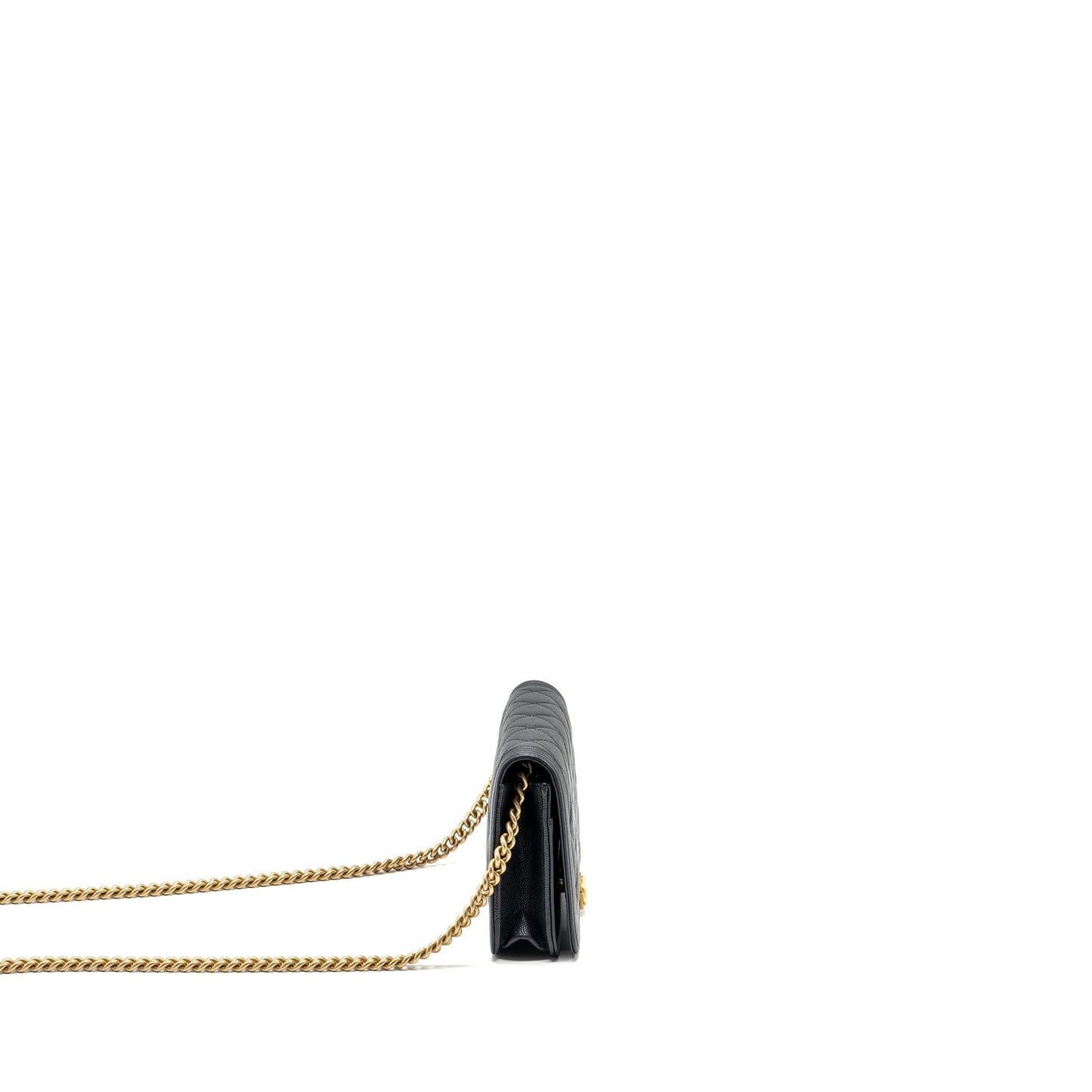 Chanel Boy Wallet On Chain caviar black GHW microchip