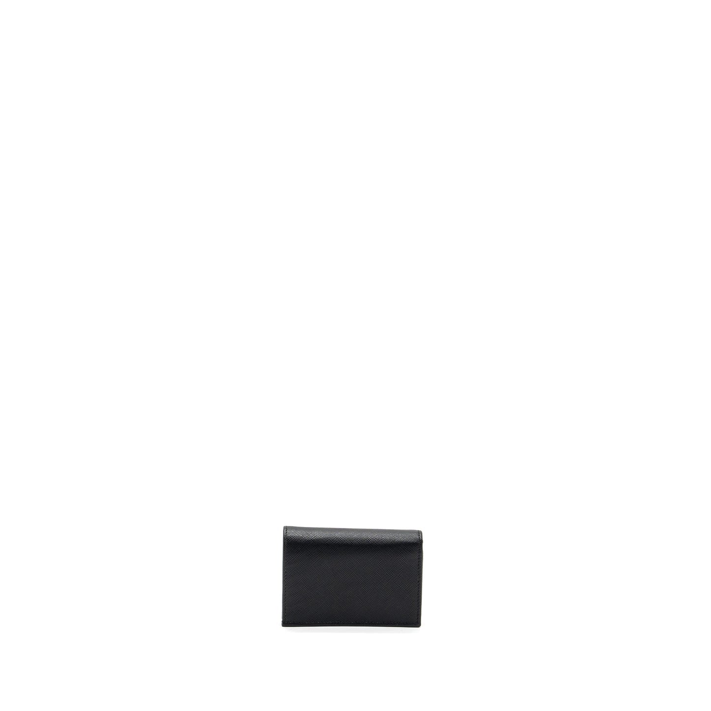 Prada saffiano wallet calfskin black SHW