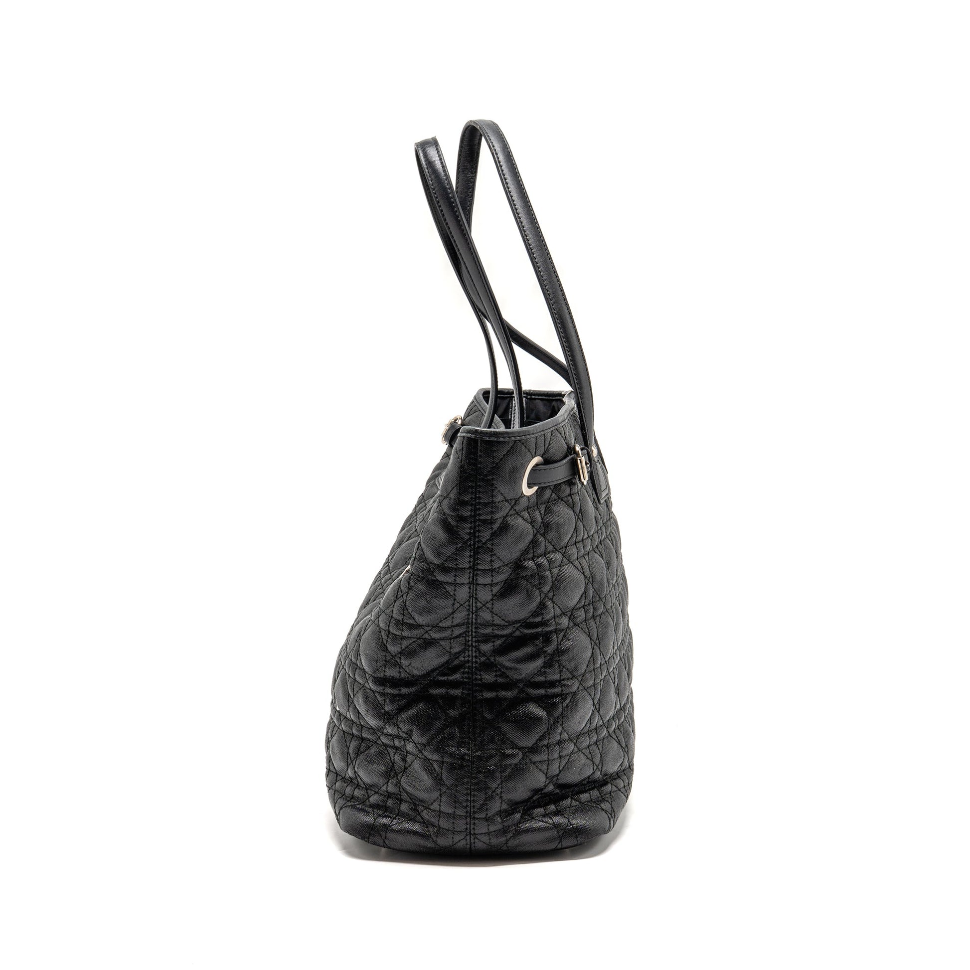 Dior Shopping Tote Purse Canvas Black