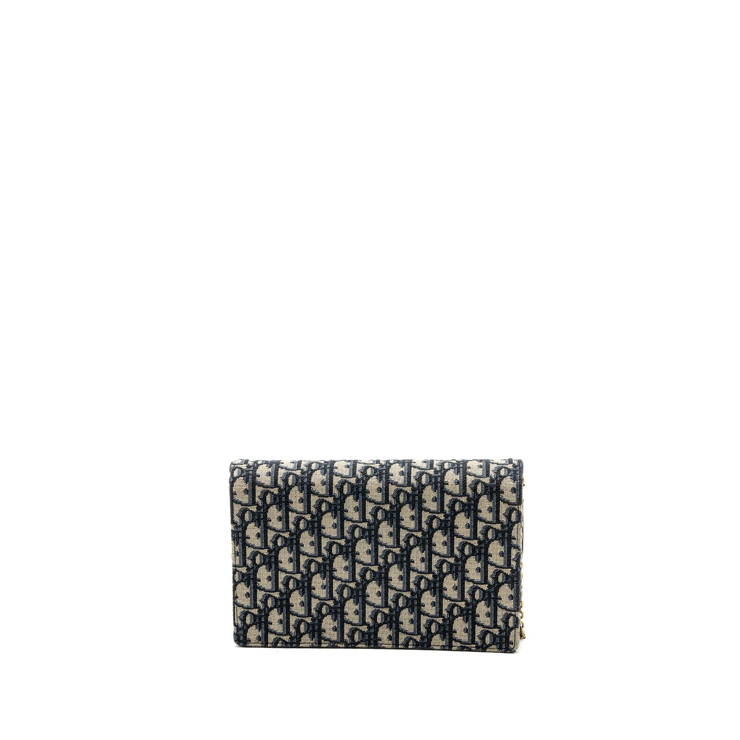 Dior Saddle Pouch With Chain Dior Oblique Jacquard blue