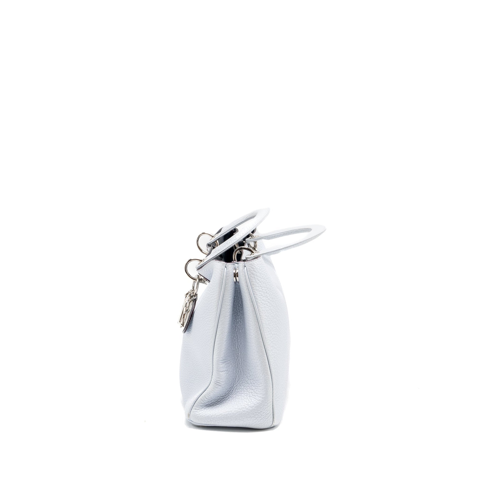 Dior diorissimo tote Purse grained calfskin light grey