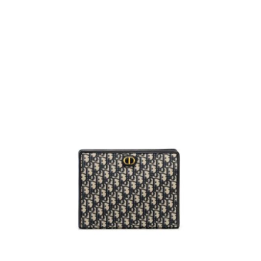Dior 30 Montaigne Dea Pouch Blue Oblique Jacquard
