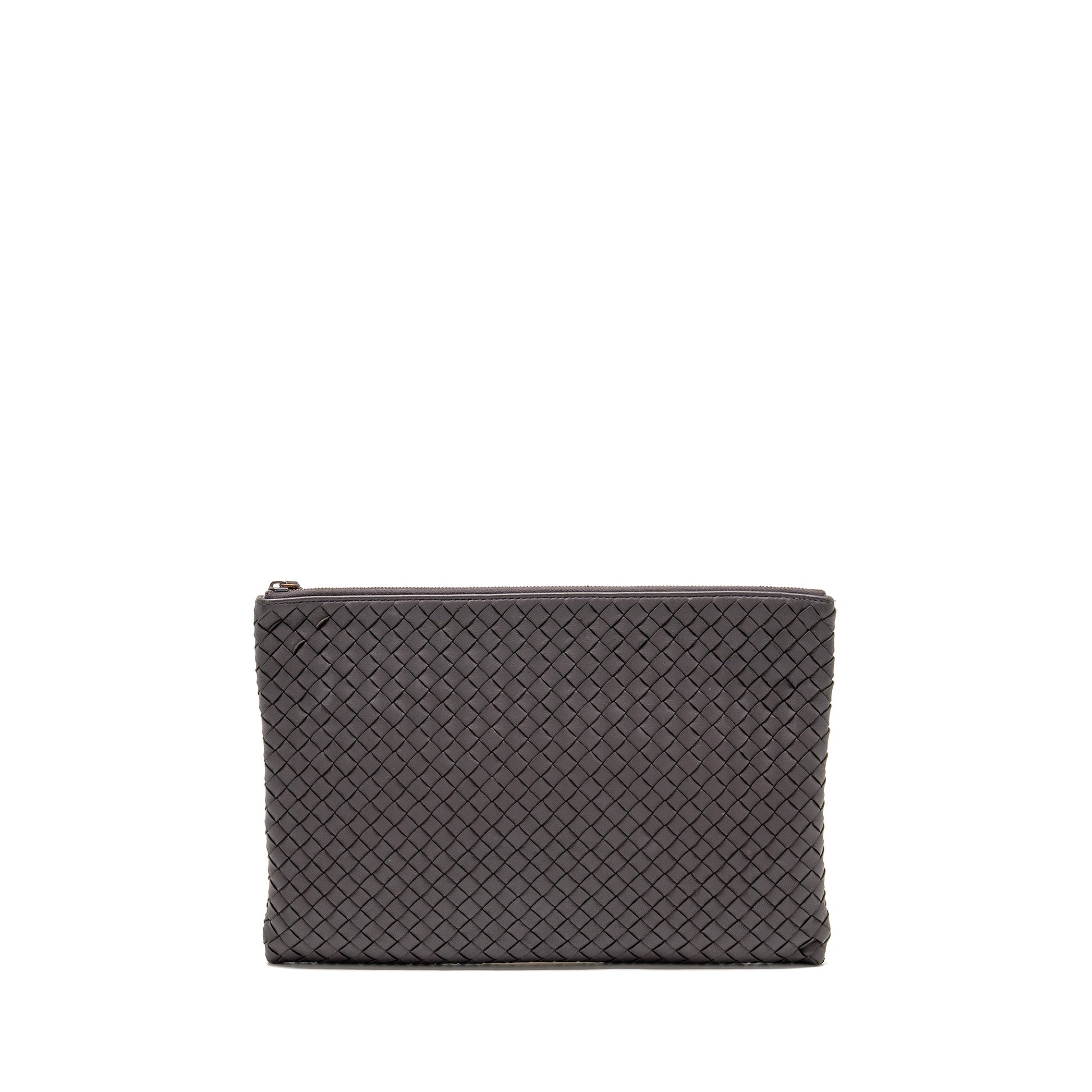 Bottega Veneta Intrecciato Clutch Leather Brown
