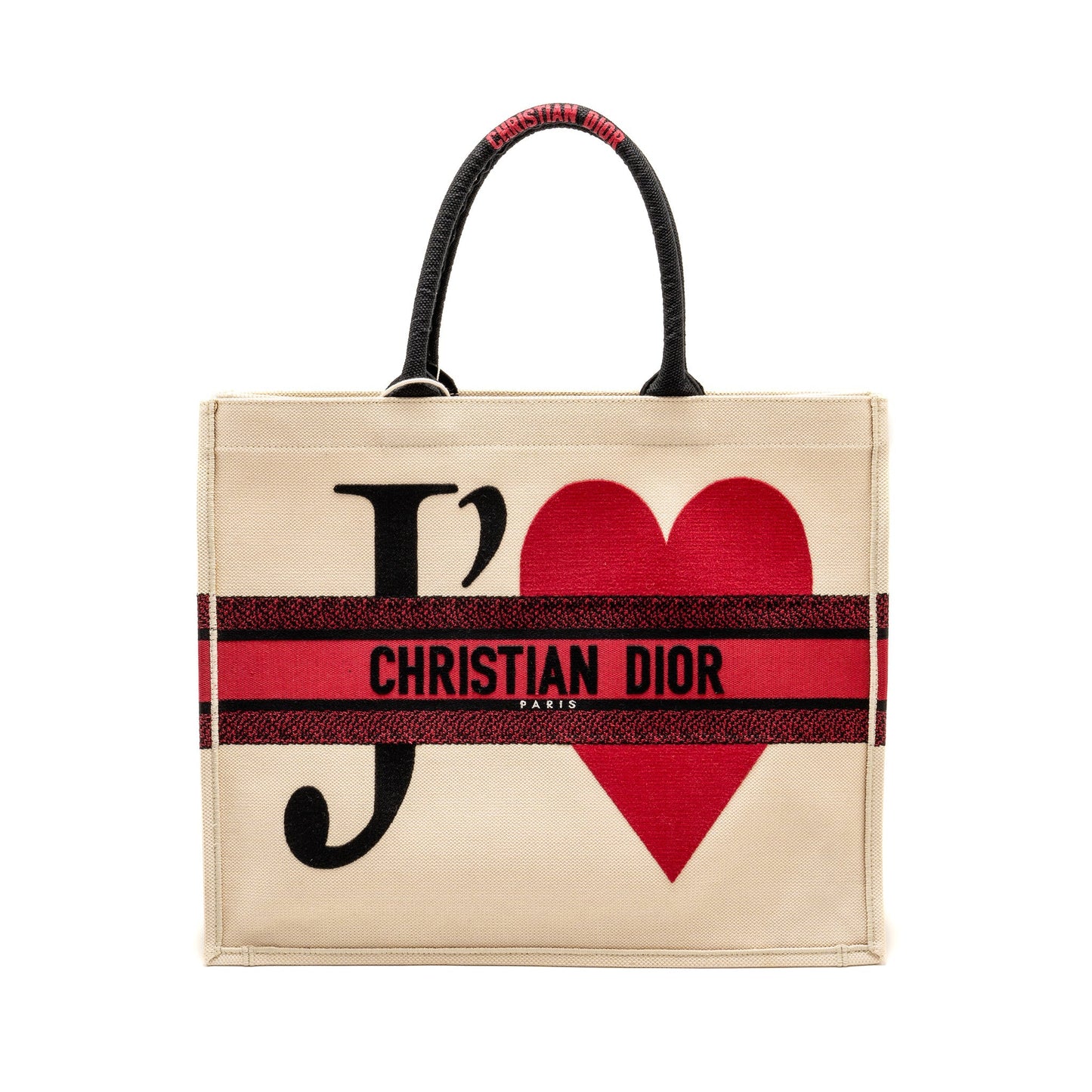 Dior DiorAmour Valentines Je Tâaime Limited Edition Large Book Tote Canvas Multicolour