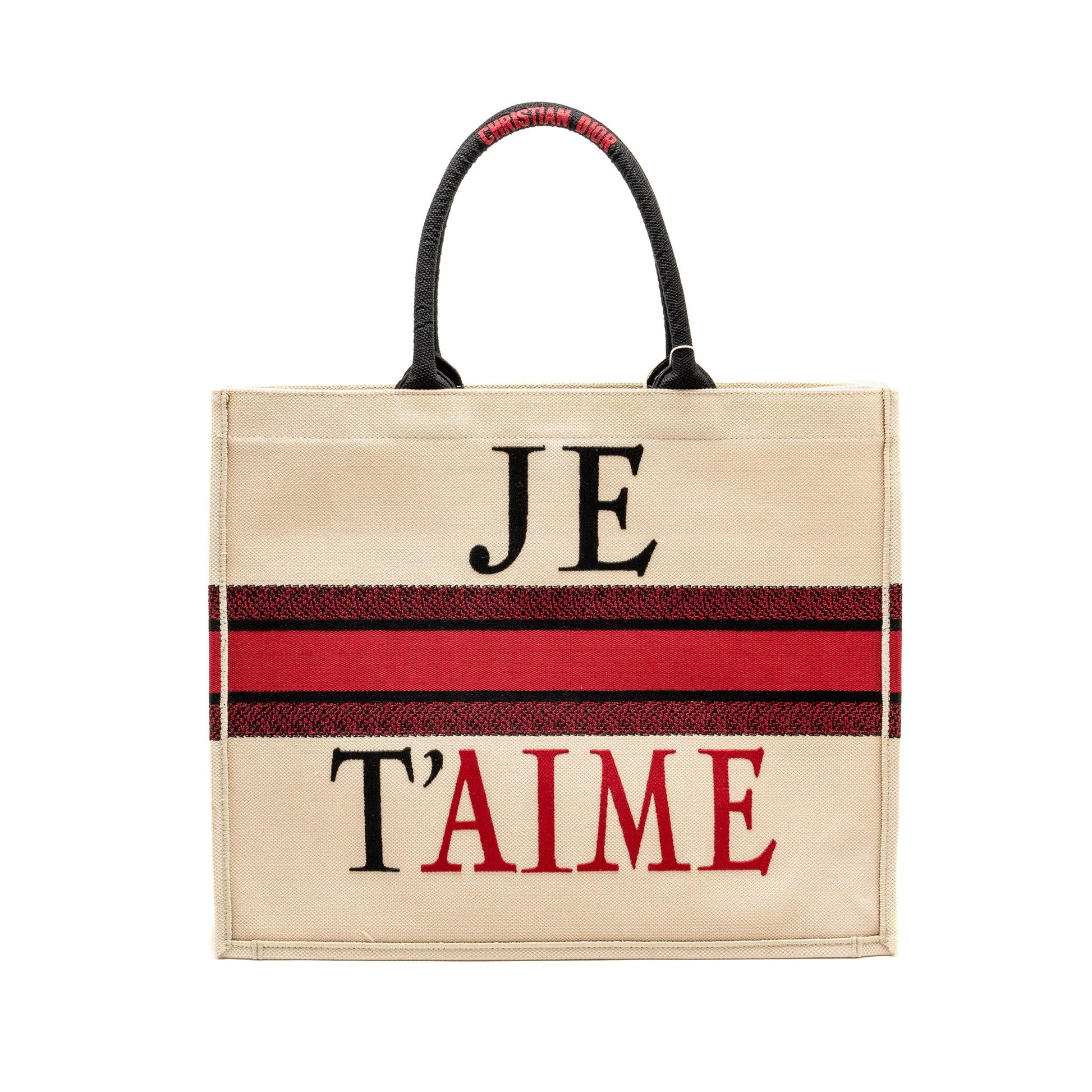 Dior DiorAmour Valentines Je Tâaime Limited Edition Large Book Tote Canvas Multicolour