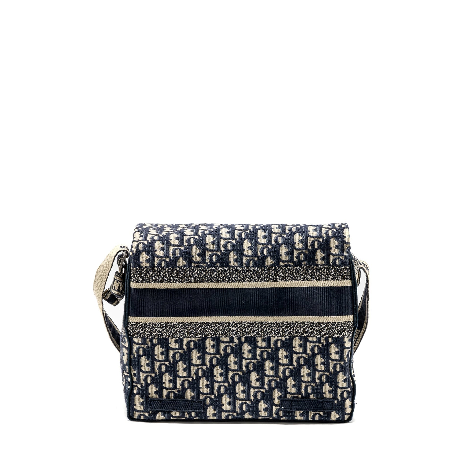 Dior diorcamp messenger Purse blue oblique embroidery