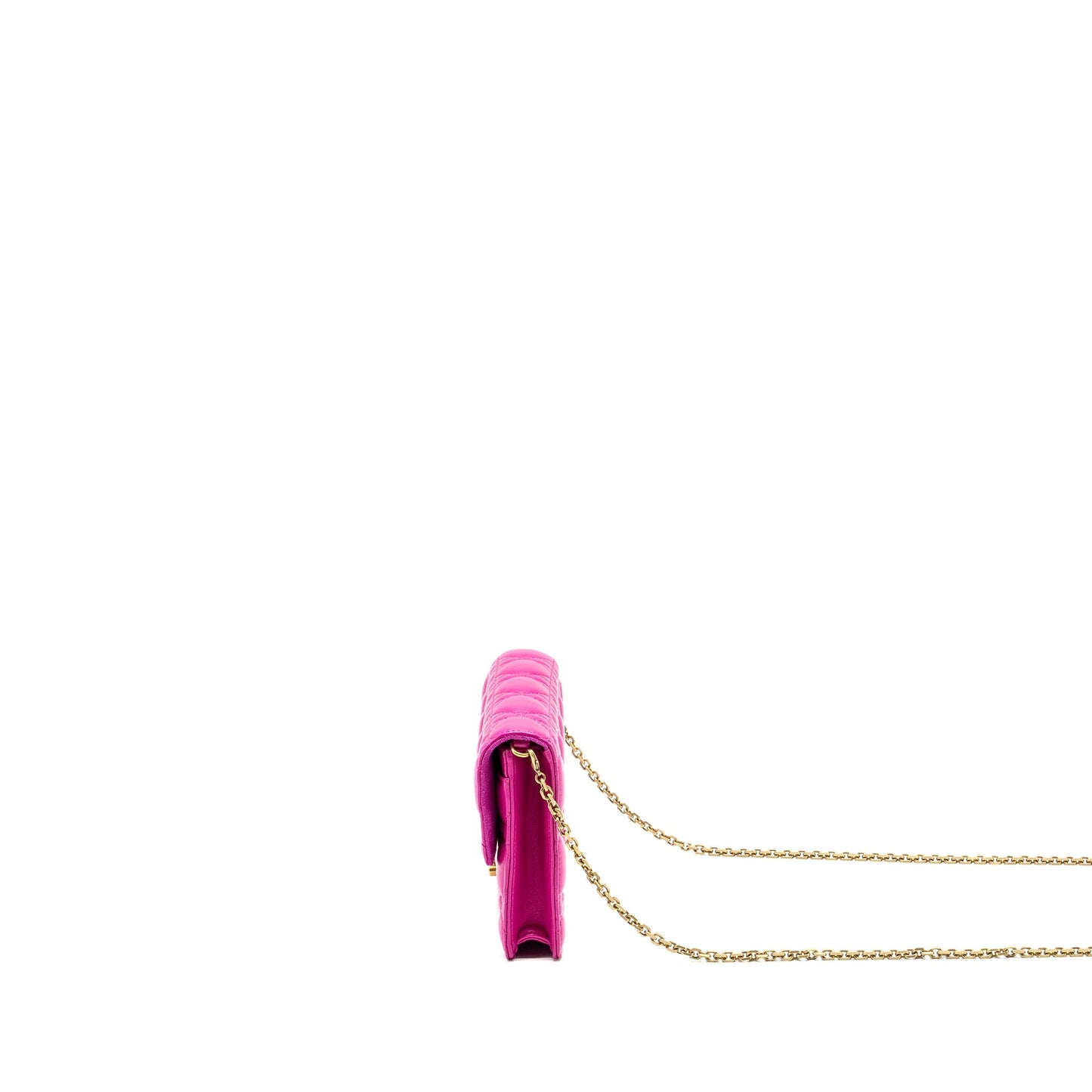 Dior Dioraddict Wallet On Chain Lambskin Pink
