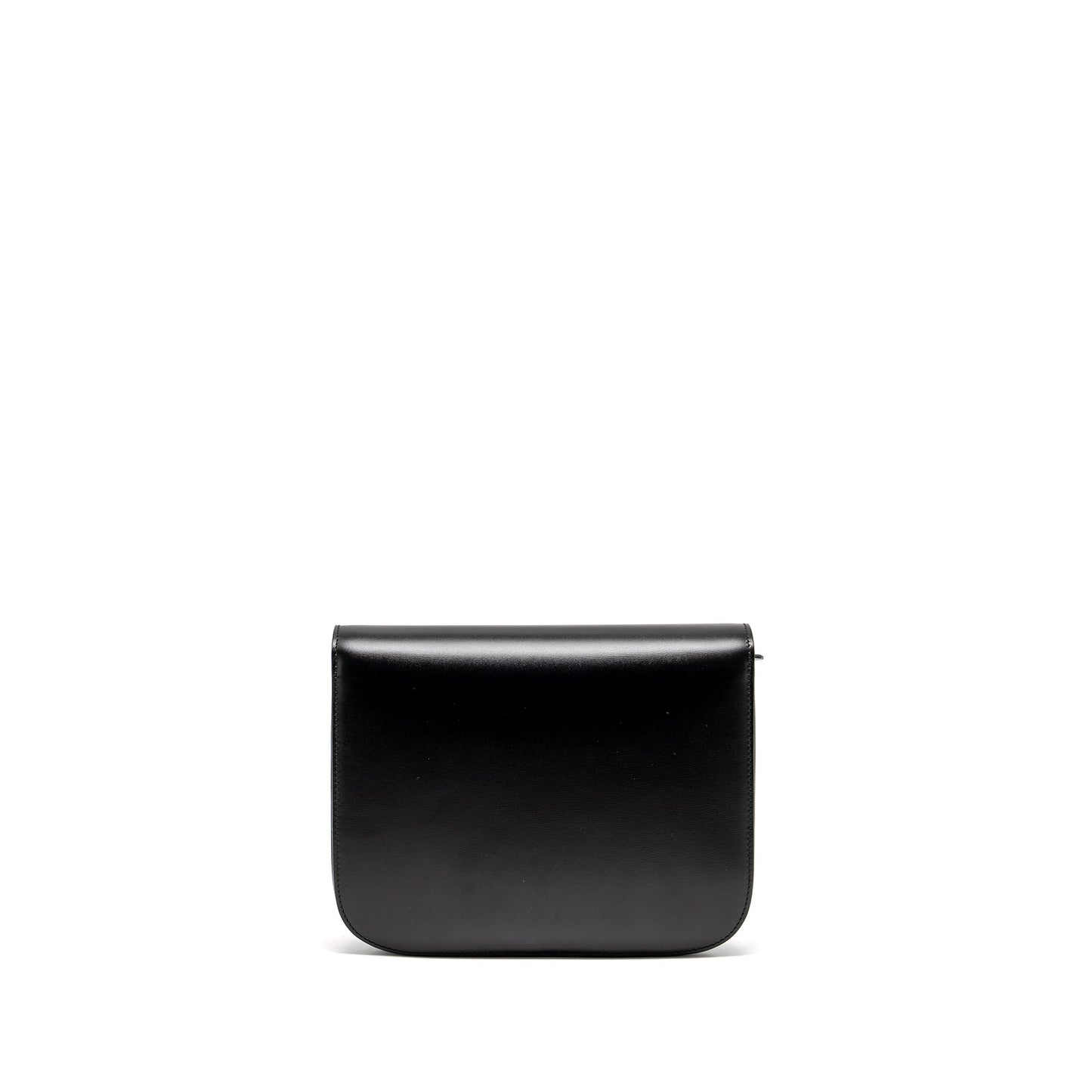 Luxury CELINE Medium Classic Box Bag Calfskin BLACK GHW ()