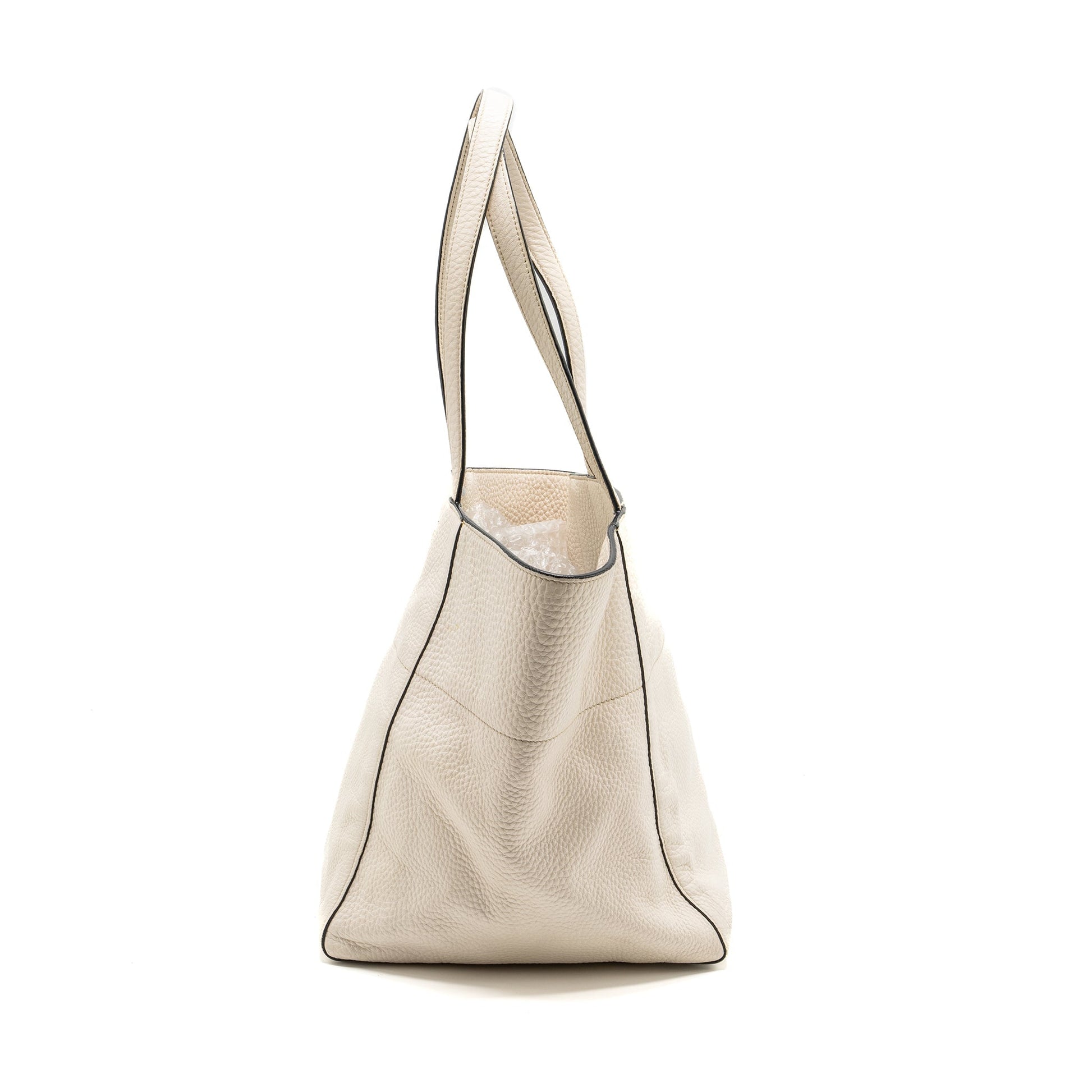 Prada Tote Bag Calfskin White GHW