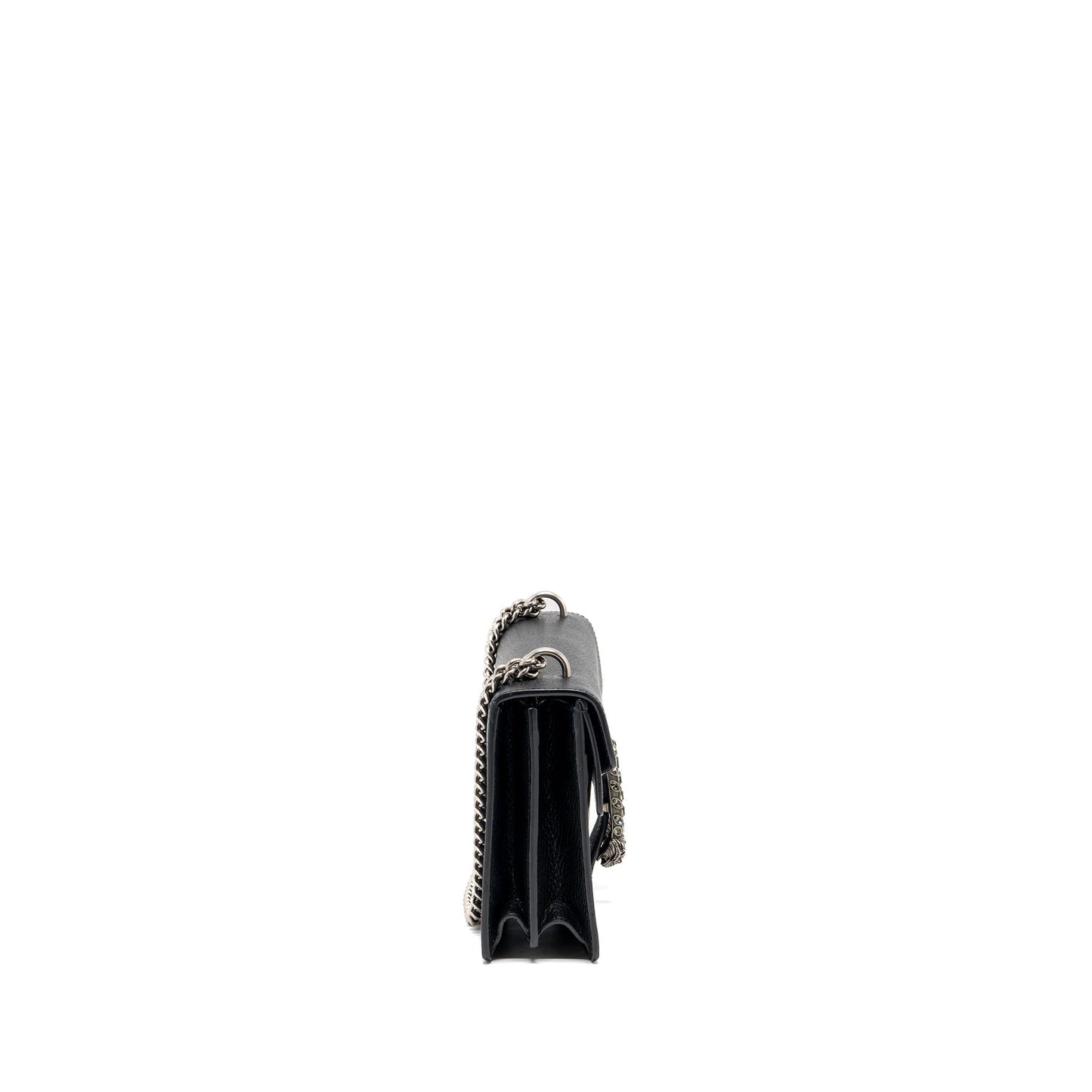 Gucci Dionysus Shoulder Bag Calfskin Black Ruthenium Hardware