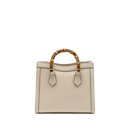 Gucci Small Diana Tote Bag Calfskin White