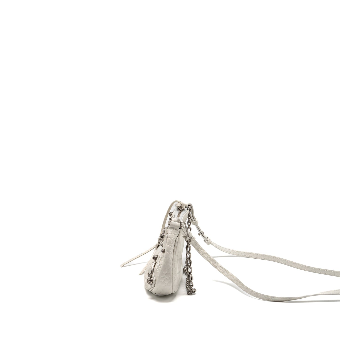 Balenciaga Mini Le Cagole Mini Purse Calfskin White
