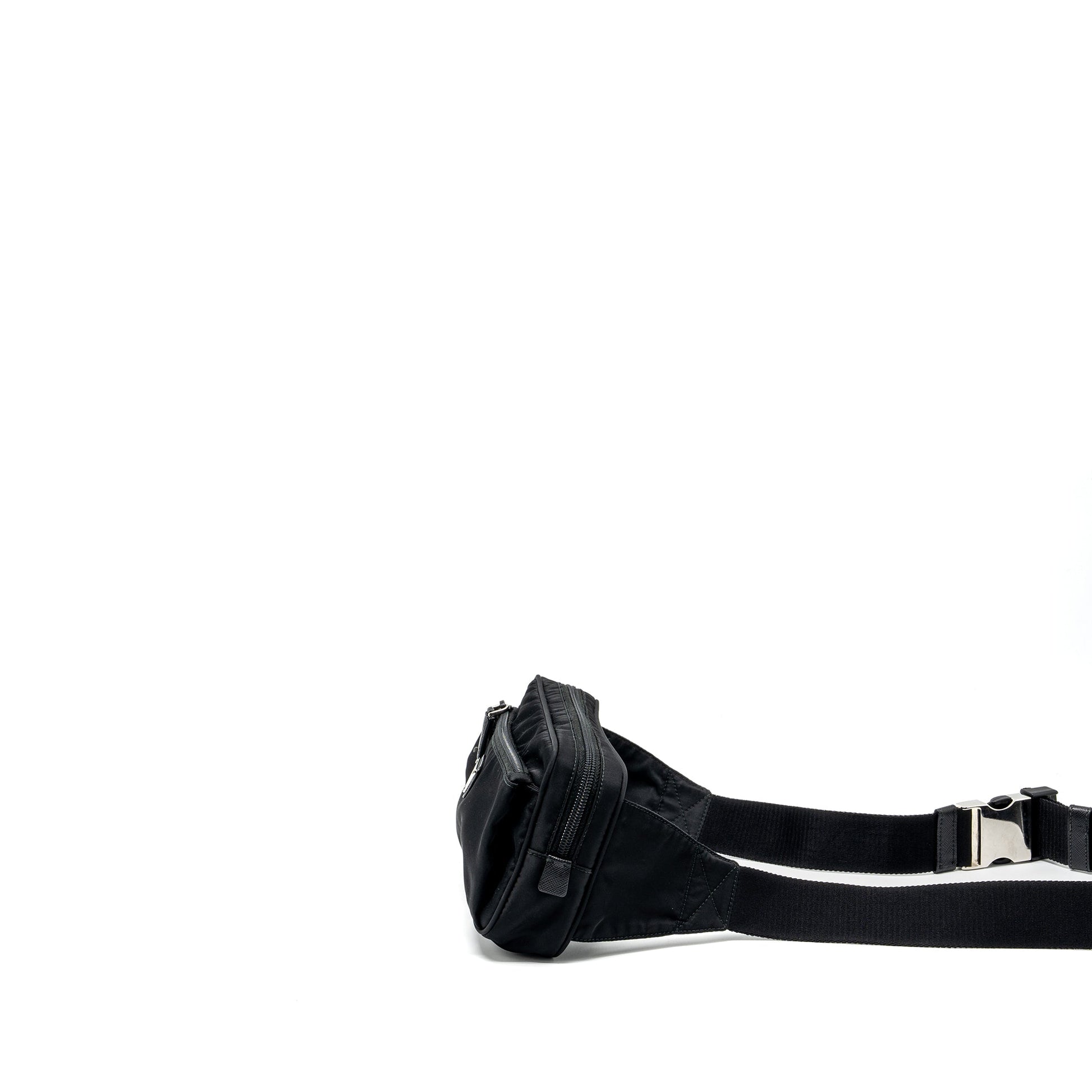 Prada Re-Nylon Belt Bag Nylon Black SHW