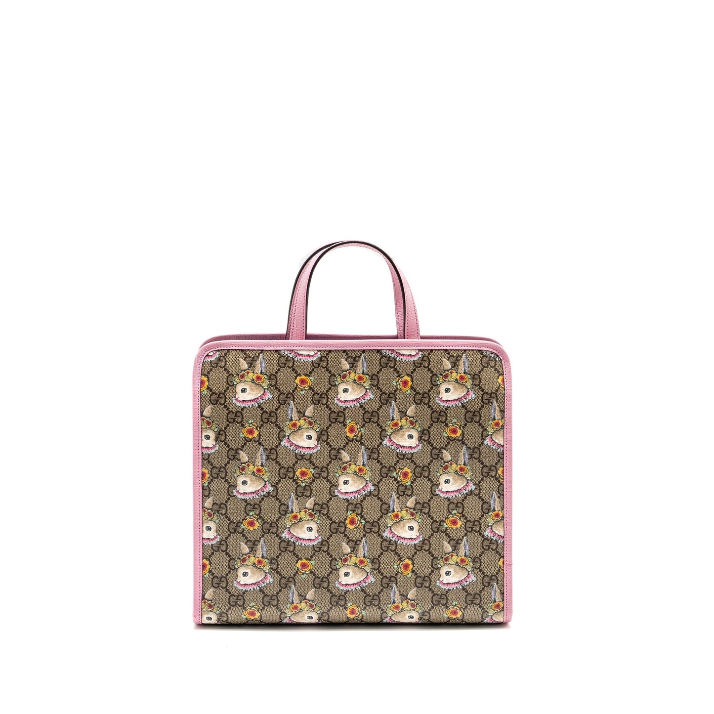 Gucci Children?s Yuko Higuchi Tote Bag GG Supreme Canvas/Leather Pink/Multicolour SHW