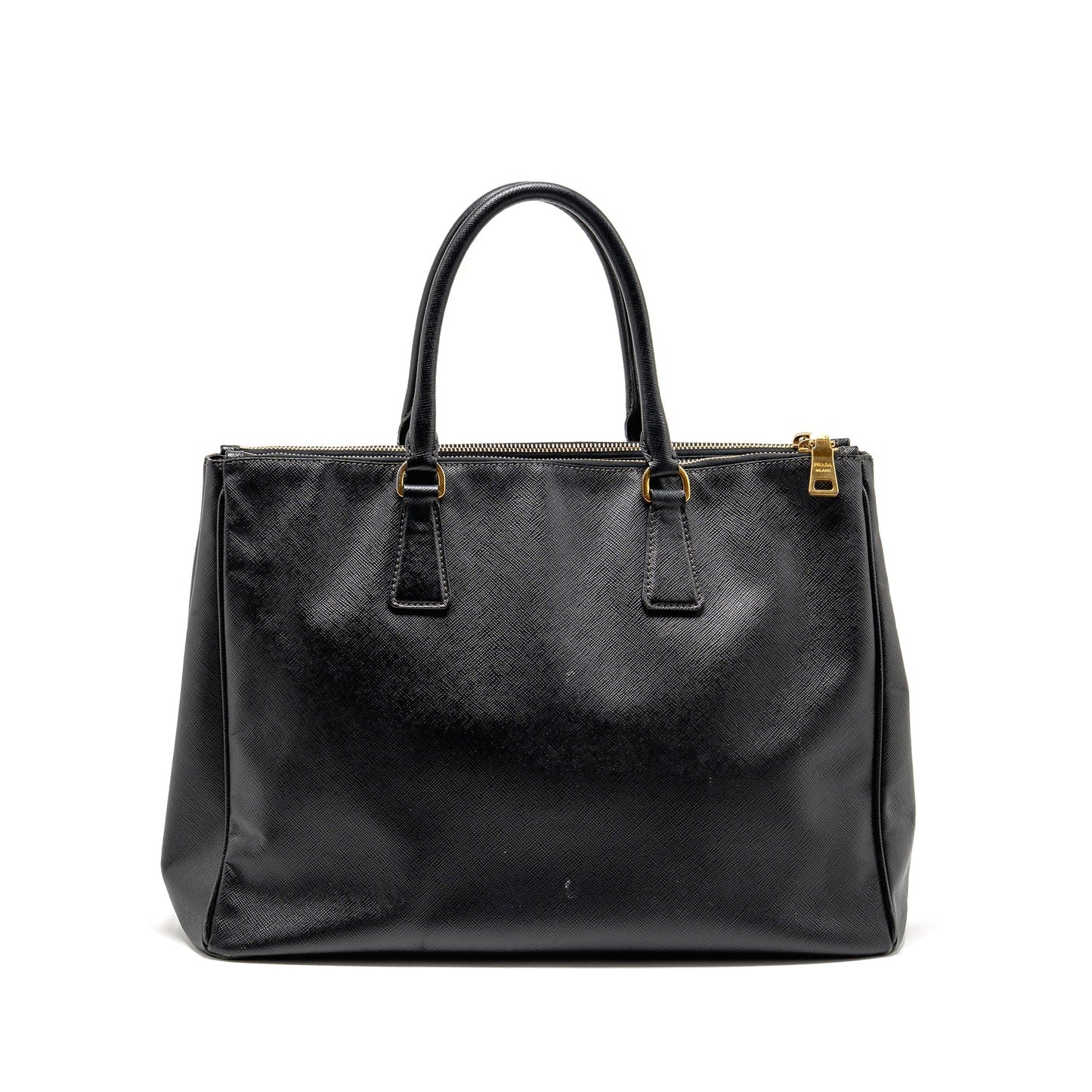 Prada Saffiano Tote Purse Calfskin black