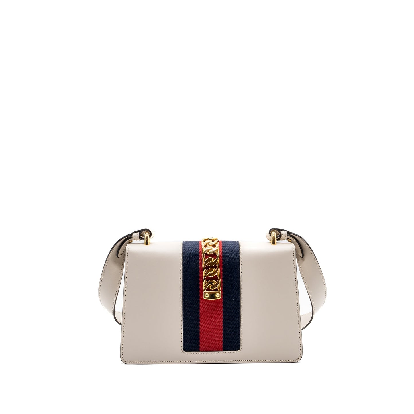 Gucci Sylvie Shoulder Bag Calfskin White