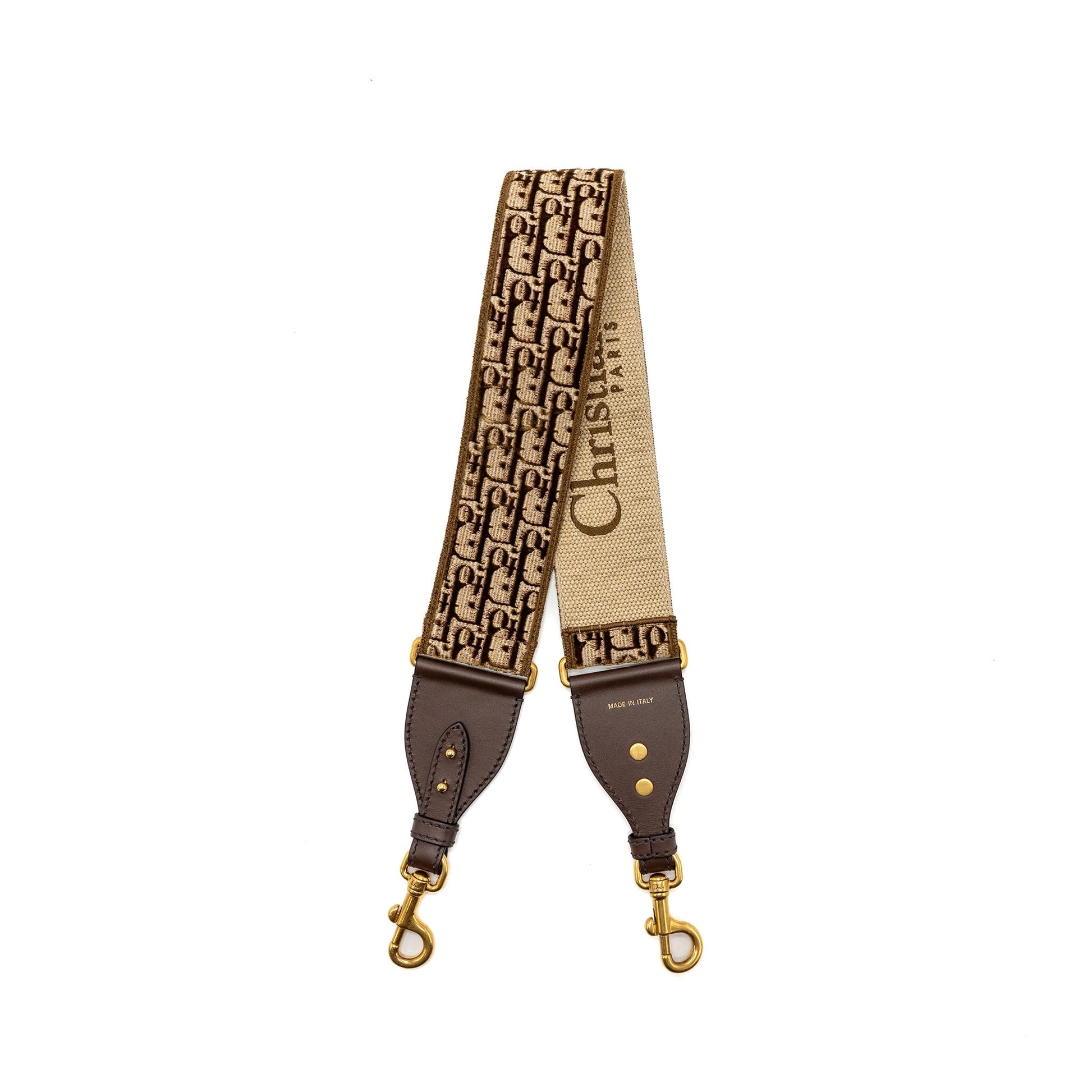 Dior shoulder strap canvas brown oblique