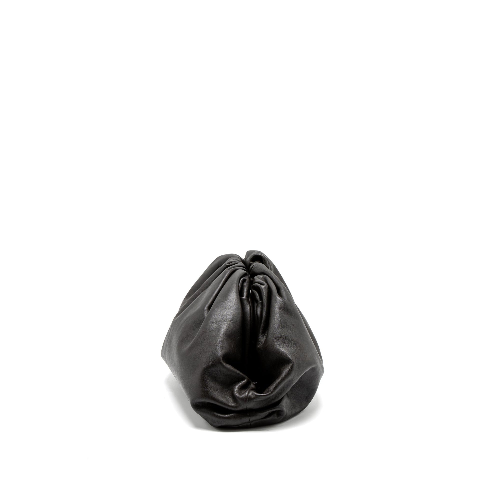 Bottega Veneta Clutch Calfskin Dark Brown