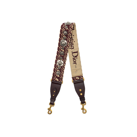 Dior Shoulder Strap Oblique Canvas/Calfskin Red