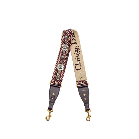 Dior Shoulder strap oblique canvas / calfskin red