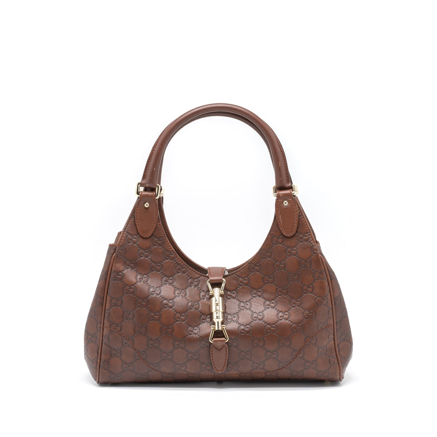 Gucci Jackie Bag GG Supreme Calfskin Brown