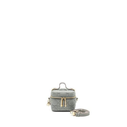 Dior micro lady dior vanity case Lambskin blue