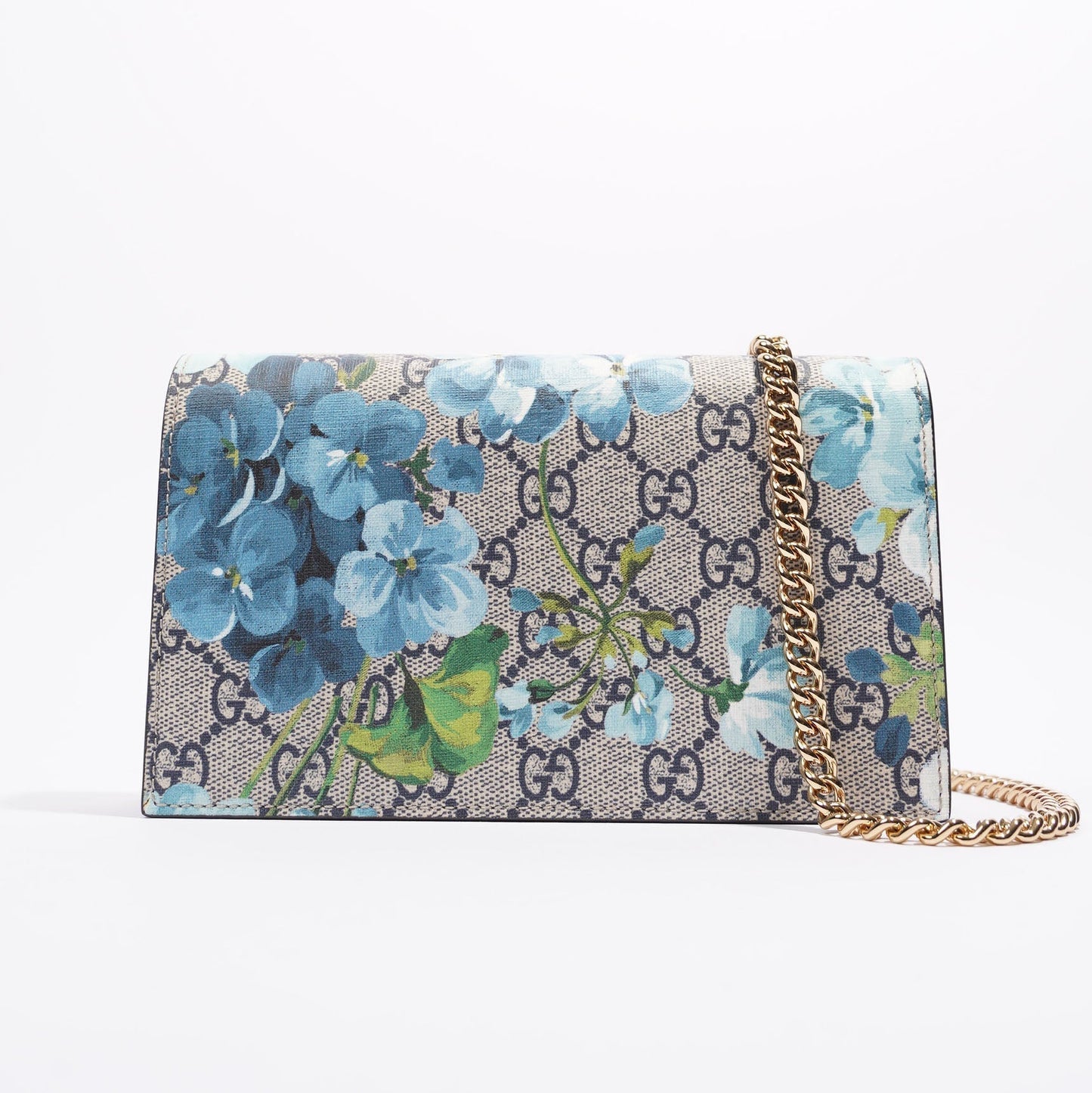 Gucci Lou Monogram Chain Canvas Crossbody