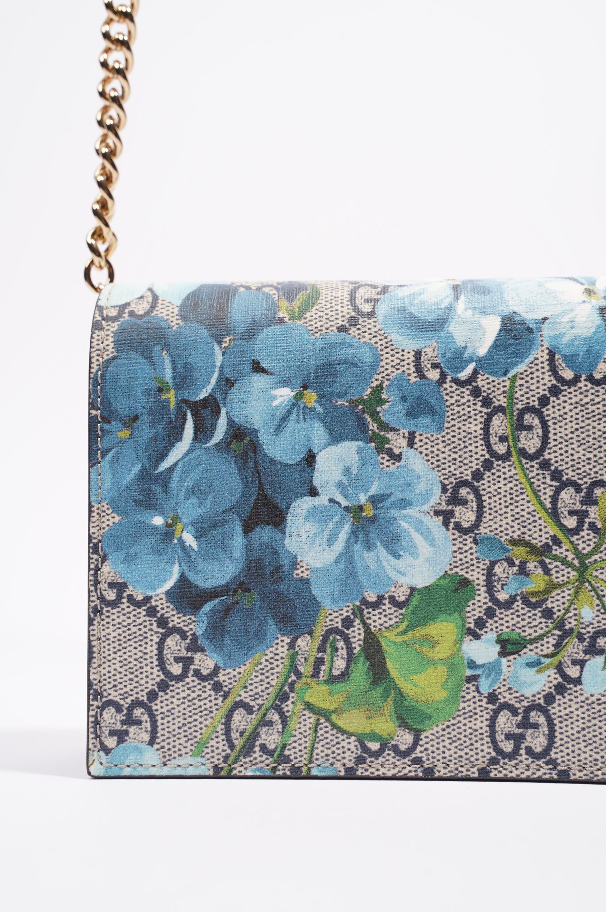 Gucci Lou Monogram Chain Canvas Crossbody