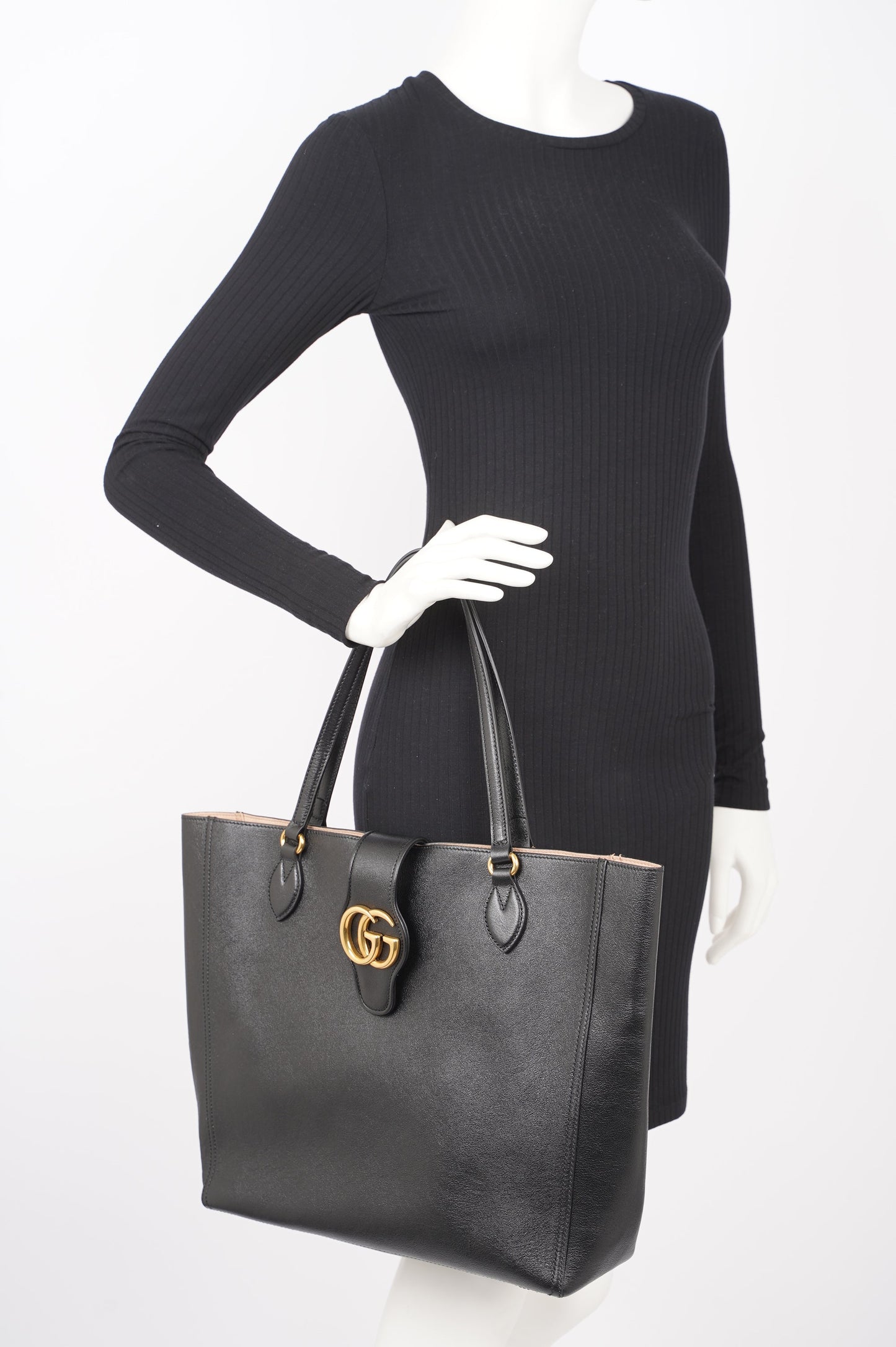 Gucci Lou Monogram Leather Tote