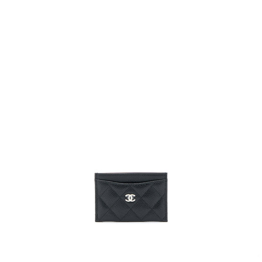 Chanel Classic Holder Caviar Black SHW (Microchip)
